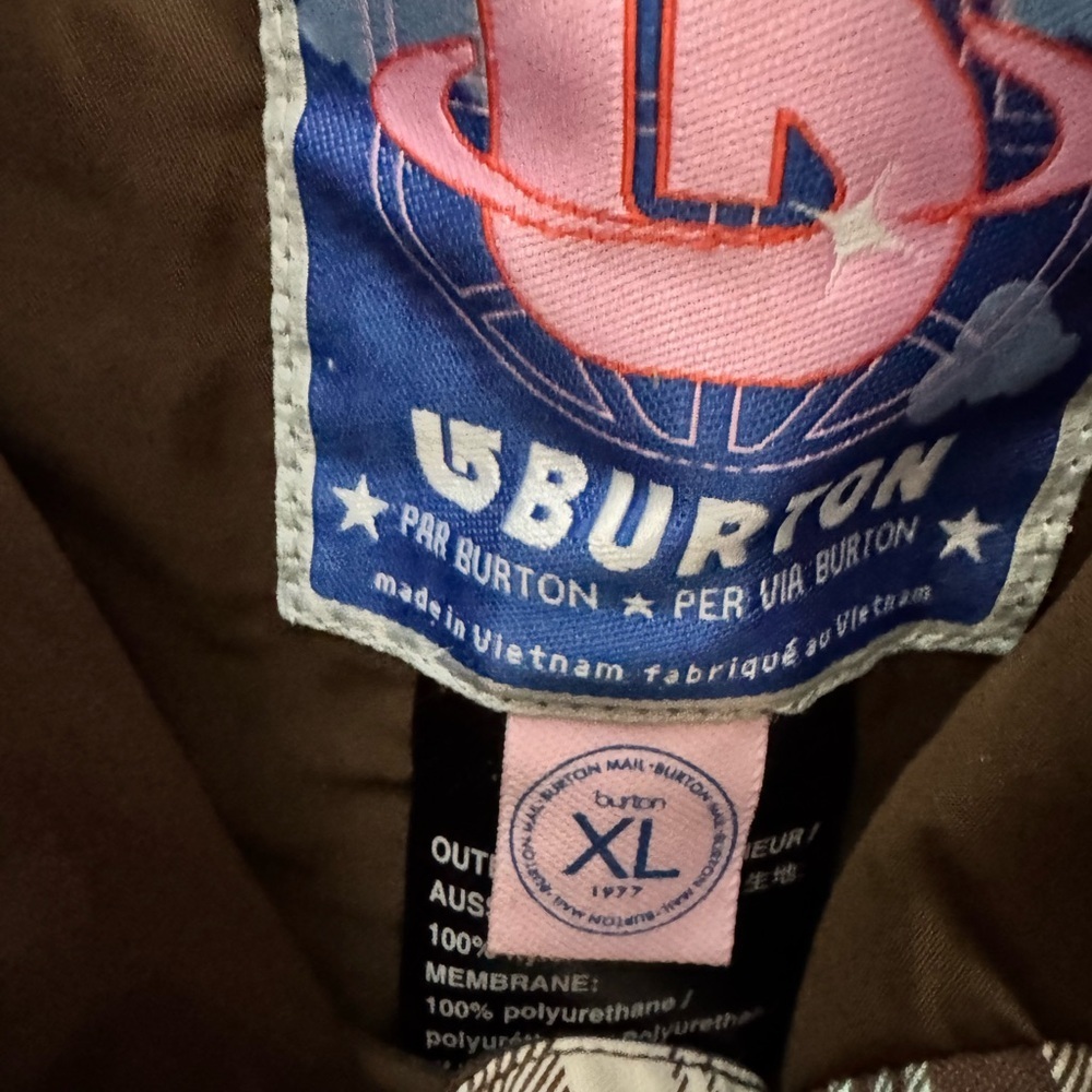 Burton Girls Ski Snowboard Pants Plaid Pattern Cool Xl Hit The Slopes Euc Sweet — image 7 of 8